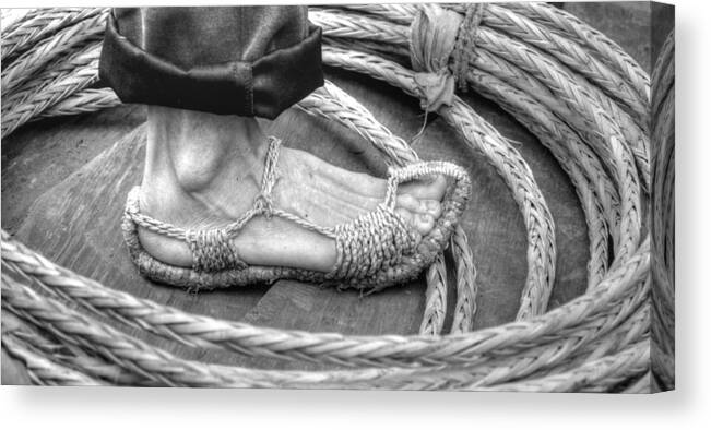 Shoes Canvas Print featuring the photograph Rope Runner by Bill Hamilton