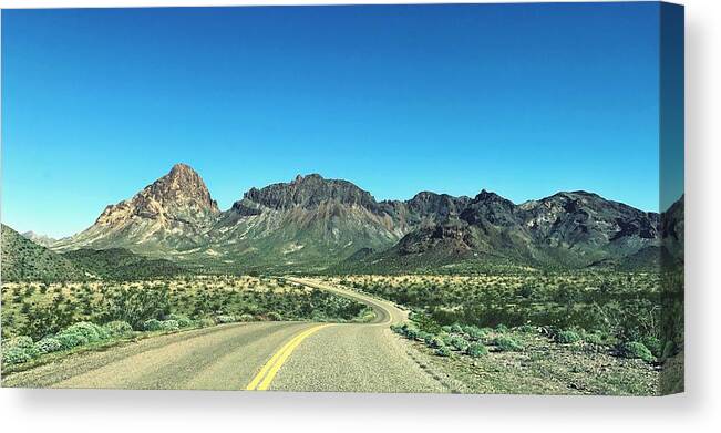 Route 66 Canvas Print featuring the photograph Route 66 by Brad Hodges