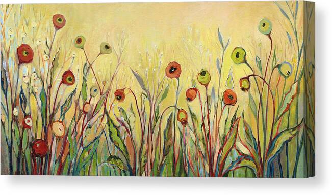 Poppy Canvas Print featuring the painting Summer Poppies by Jennifer Lommers