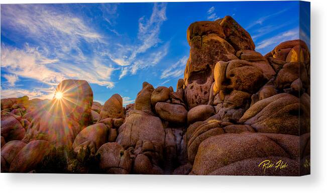 California Canvas Print featuring the photograph Sunrise at Skull Rock by Rikk Flohr