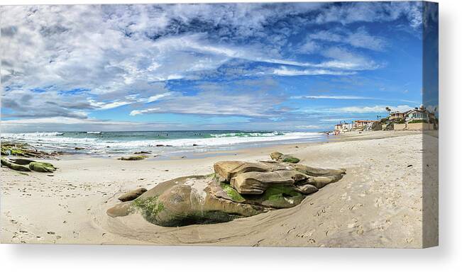 Beach Canvas Print featuring the photograph Surrounded by Beauty by Peter Tellone