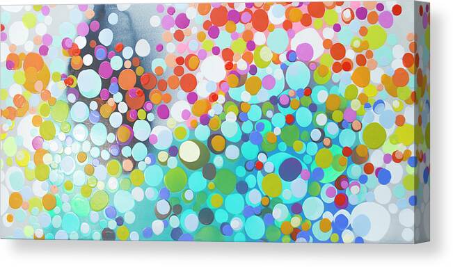 Abstract Canvas Print featuring the painting Sweet Thing by Claire Desjardins