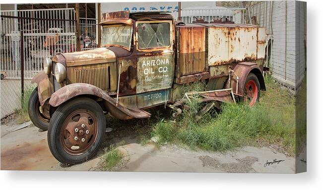1930 Ford Aa Truck Canvas Print featuring the photograph Vintage Ford Work Truck by Jurgen Lorenzen