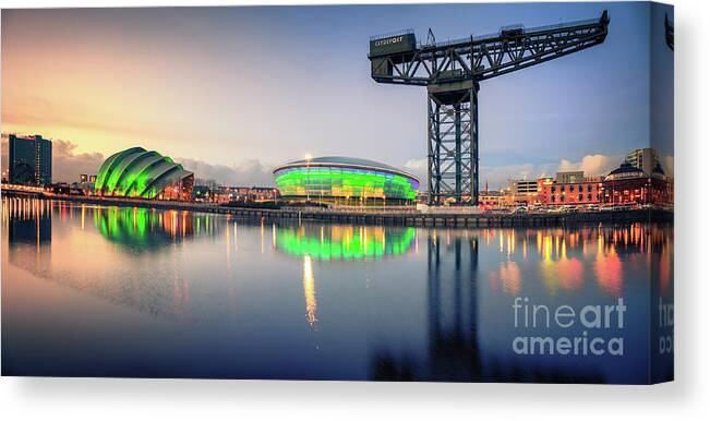 Curve Canvas Print featuring the photograph Secc, Glasgow #1 by Theasis
