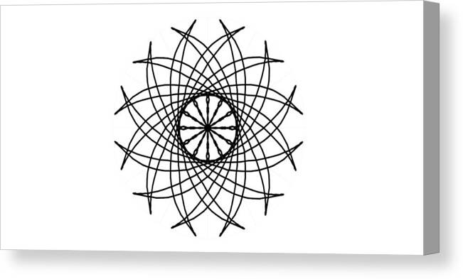 Spiral Canvas Print featuring the digital art Spiral Graphic Design #1 by Delynn Addams