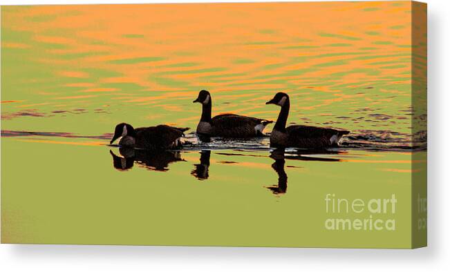 Photography Canvas Print featuring the photograph Canadian Reflections by Sharon Mayhak