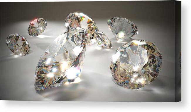 Toughness Canvas Print featuring the photograph Diamonds by Mevans