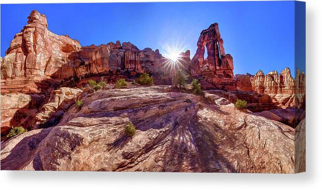 Druid Arch Canvas Print featuring the photograph Druid Arch Sanctum by ABeautifulSky Photography by Bill Caldwell