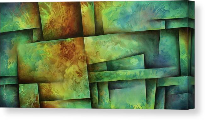  Canvas Print featuring the painting Flowers 7 by Michael Lang