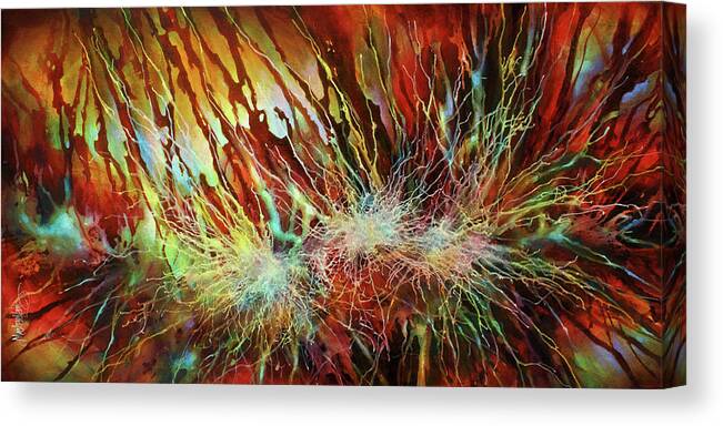 Abstract Canvas Print featuring the painting Fragile by Michael Lang