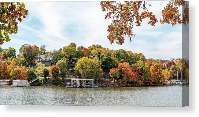 Autumn Canvas Print featuring the photograph Grand Lake Autumn by David Wagenblatt