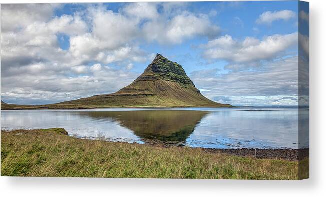 David Letts Canvas Print featuring the photograph Iceland Mountain by David Letts