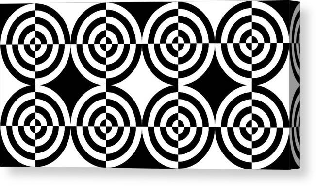 Abstract Canvas Print featuring the digital art Mind Games 105 by Mike McGlothlen