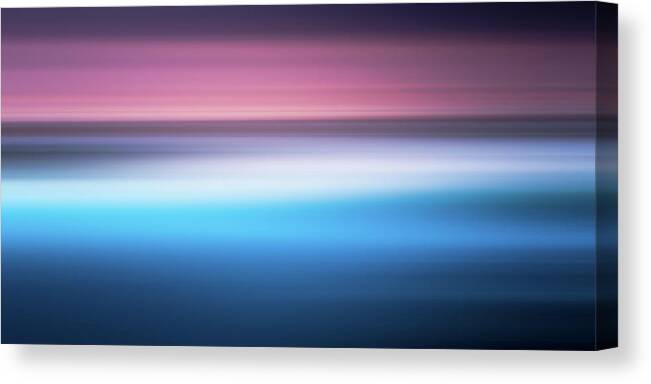 Scenics Canvas Print featuring the photograph Seascape Sunrise Abstract by Paul Mcgee