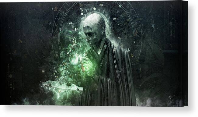 Alchemy Canvas Print featuring the digital art The Alchemist by Cameron Gray
