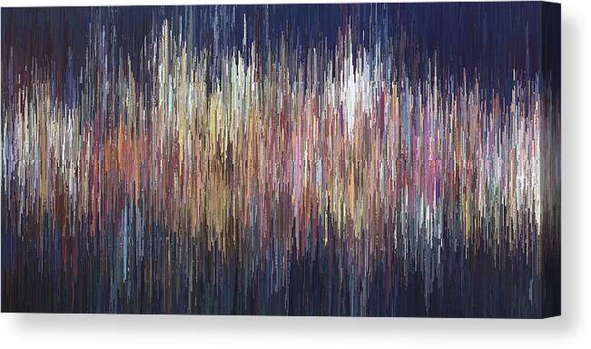 Colorful Canvas Print featuring the digital art The Look of Sound by David Manlove