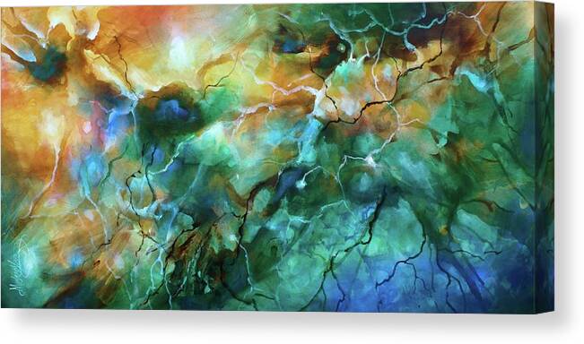 Abstract Canvas Print featuring the painting Journey #1 by Michael Lang