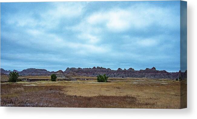  Canvas Print featuring the photograph Badlands 4 by Wendy Carrington