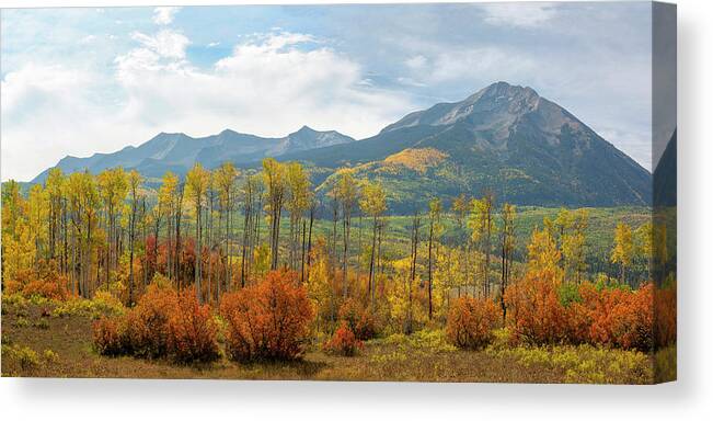 Autumn Canvas Print featuring the photograph Beckwith Autumn by Aaron Spong