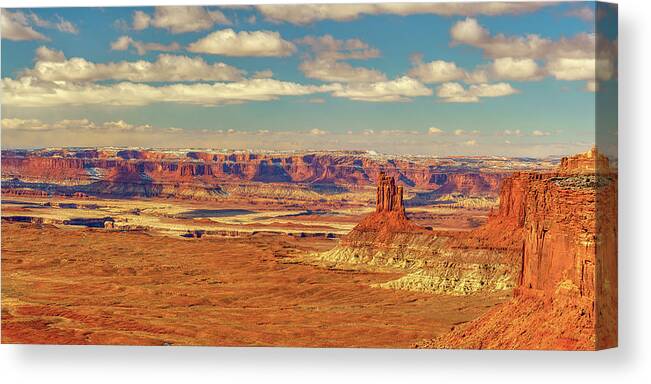 Candlestick Canvas Print featuring the photograph Candlestick Overlook Panorama by Kenneth Everett