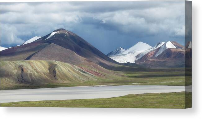 China Canvas Print featuring the photograph Colors of Tibet by Murray Rudd