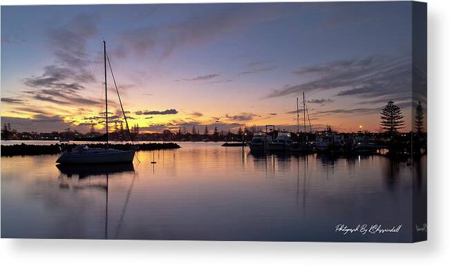 Forster Sunset Photo Prints Canvas Print featuring the digital art Forster Sunset 7013 by Kevin Chippindall