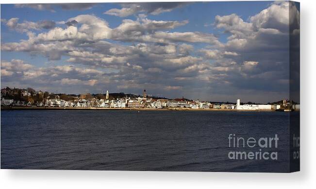 Coastal Canvas Print featuring the photograph Gloucester, MA by Marcia Lee Jones