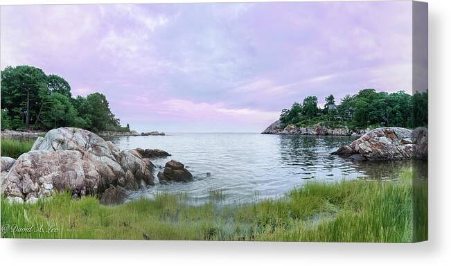 Sunset Canvas Print featuring the photograph Lobster Cove Sunset by David Lee