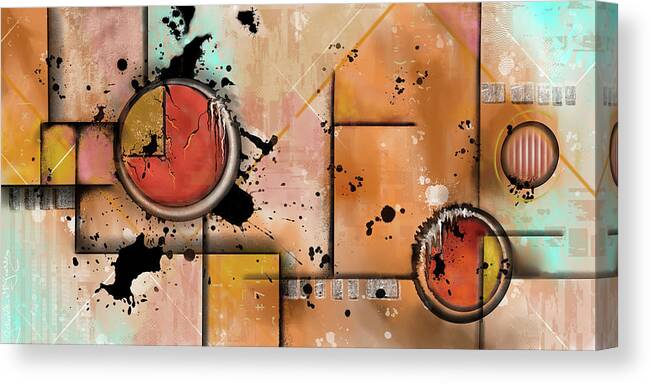 Abstract Canvas Print featuring the painting Melting Pot by Art by Gabriele