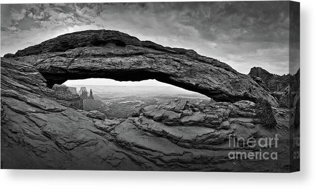 Mesa Canvas Print featuring the painting Mesa arch, Canyonlands national park by Delphimages Photo Creations