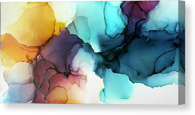 Abstract Canvas Print featuring the painting Oblivion by Eric Fischer
