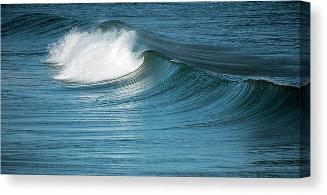 Waves Canvas Print featuring the photograph OBX Blue Crush by Jamie Pattison