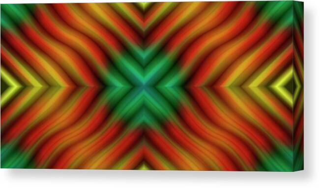 Colorful Abstract Canvas Print featuring the digital art P C Abstract 50 by Mike McGlothlen