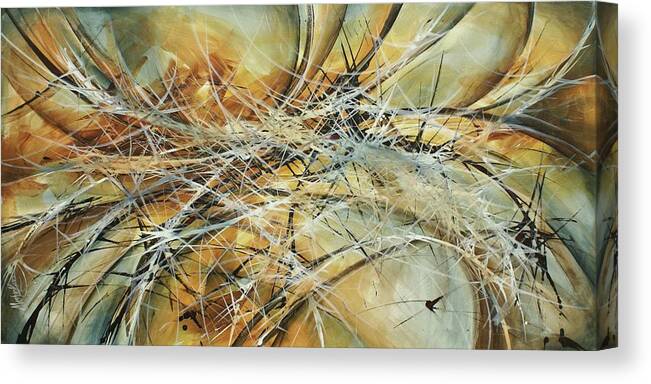 Abstract Canvas Print featuring the painting Shredded by Michael Lang