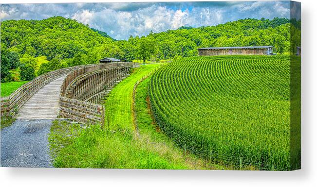 Trestle Canvas Print featuring the photograph Summer Trail Symmetry by Dale R Carlson