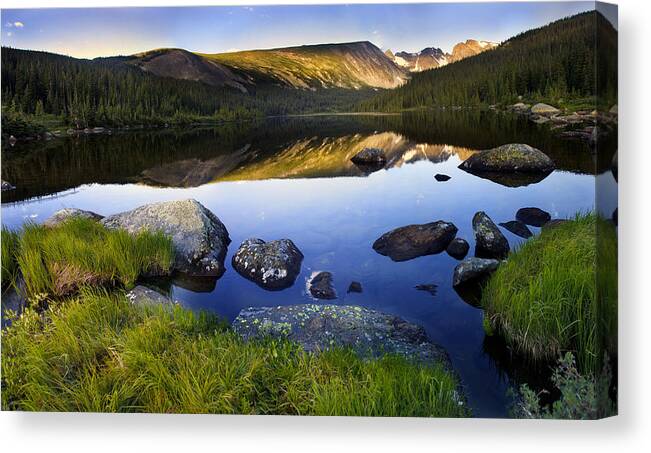 Nature Canvas Print featuring the photograph Long Light by Steven Reed