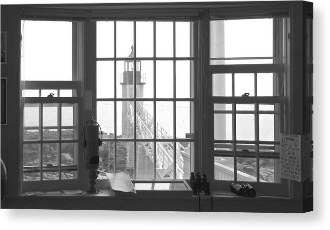 Maine Canvas Print featuring the photograph Looking Out by Mike McGlothlen