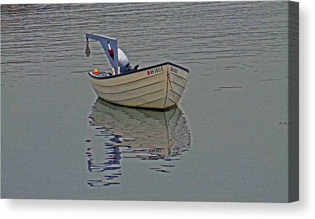 Boat Canvas Print featuring the photograph Solitary by Lily K