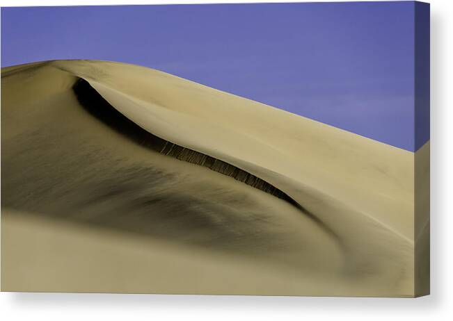 Death Valley Canvas Print featuring the photograph Dunes One #1 by Paul Basile