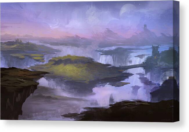 World Of Warcraft Canvas Print featuring the digital art World Of Warcraft #4 by Maye Loeser