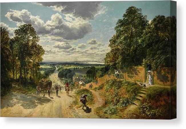 Samuel Bough Canvas Print featuring the painting London From Shooters Hill by Samuel Bough