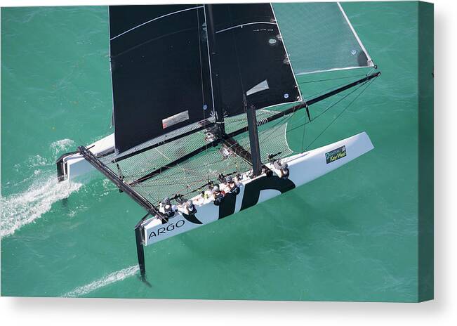 Sail Canvas Print featuring the photograph Monday Morning at the Office by Steven Lapkin