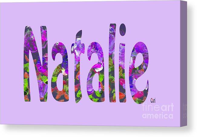 Natalie Canvas Print featuring the digital art Natalie by Corinne Carroll