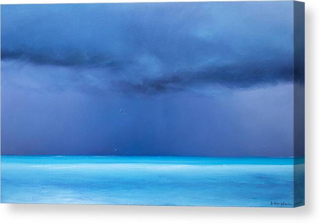 Derek Kaplan Canvas Print featuring the painting Opt.23.21 'Storm' by Derek Kaplan