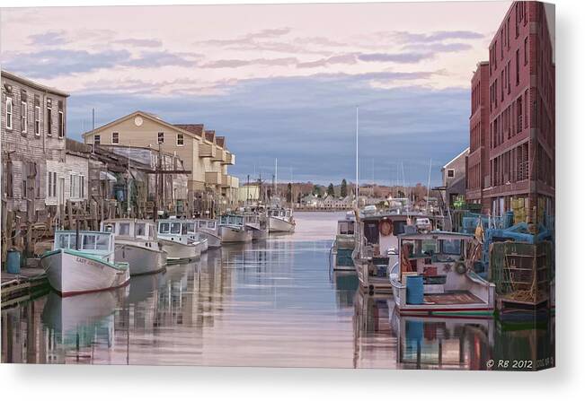 Architecture Canvas Print featuring the photograph Old Port #2 by Richard Bean