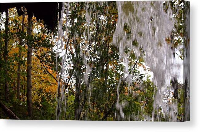 Waterfall Canvas Print featuring the photograph The Future Belongs to Those Who Believe in the Beauty of Their Dreams #1 by Lori Strock