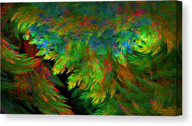 Abstract Art Canvas Print featuring the digital art 1098 by Lar Matre