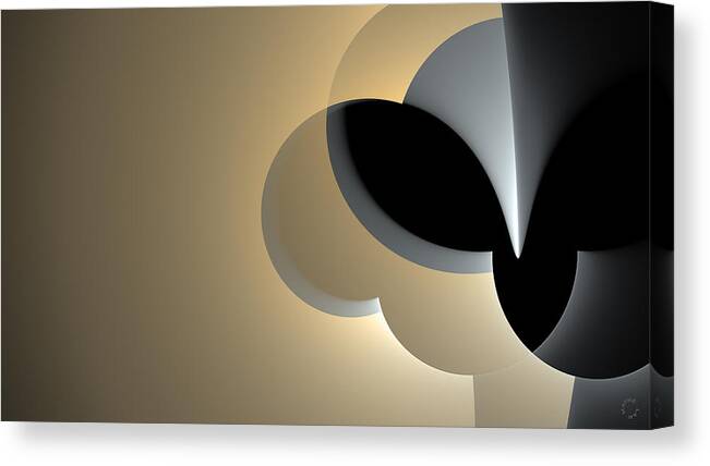Abstract Art Canvas Print featuring the digital art 1106 by Lar Matre