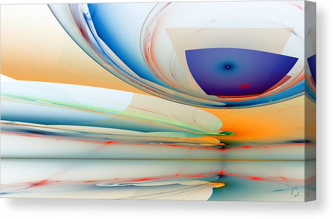 Abstract Art Canvas Print featuring the digital art 1226 by Lar Matre