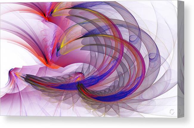 Abstract Art Canvas Print featuring the digital art 1237 by Lar Matre